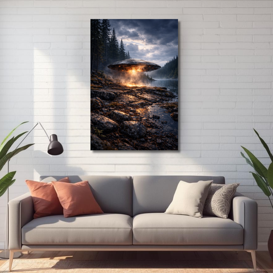 Falcon Lake Metal Wall Art Print