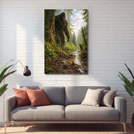 Sasquatch Metal Wall Art Print